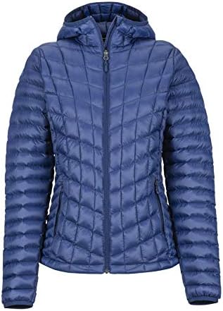 Marmot Womens Featherless Hoody Winter Jacket, Arctic Navy , X-Large