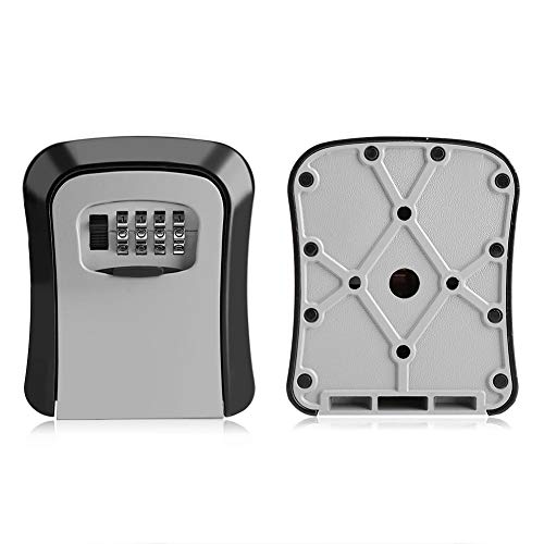 Fdit Key Lock Box Wall Mount 4-Digit Combination Key Storage Lockbox À prova d'água Combination Key