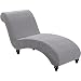 YSLLIOM Chaiselongue Schonbezüge, Liegesessel Stuhlbezug, Relaxliege Deluxe Stuhlbezüge, Schonbezug Stretch rutschfest, Maschinenwaschbar (Hellgrau)