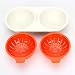 1,3 Sztuk Mikrofalowe Jajka Poacher Perfect Poacher Double Cup Kotłowiec Kocioł Kocioł Kamerdyna Kuchnia Gadżet Gotowanie,Orange