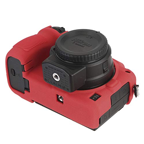 Stseetop Camera Case For Nikon Z6 Z7, Professional Silicone Rubber Camera Case Cover Detachable Antiscratch Shockproof Full Body Protective Case For Nikon Z6 Z6Ii Z7 Z7Ii (Red) #TOP6