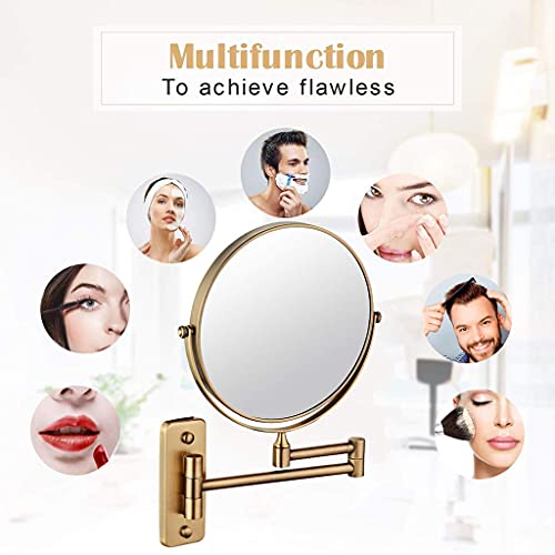 Miroir de rasage pivotant double face 3X pour un maquillage précis - 4