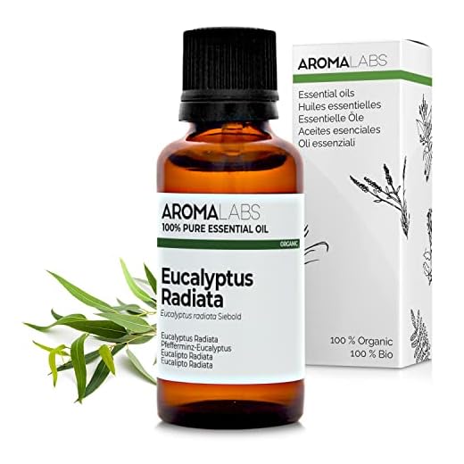 EUCALIPTO RADIATA BIO - 30mL - aceite esencial 100% natural y BIO - calidad verificada por cromatografía - Aroma Labs