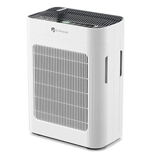 Dr.Prepare Purificatore d'Aria Hepa Doppia Aspirazione Modalità Pet 20dB Copertura fino a 100m² Rimuove Peli di Animali Fumo Polvere Polline Modalità Sonno per Camere da Letto Ufficio Appartamenti