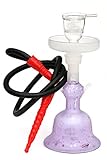 Glass Hookah Shisha Nargile Smoke Pipe 14' by Al Fakher (Purple)