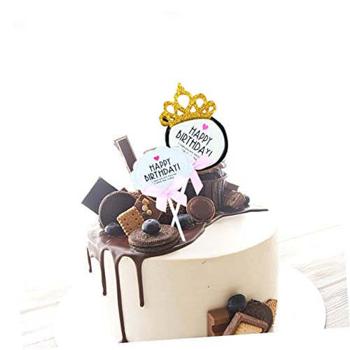 TOGEVAL 30 Pçs Decoração De Casamento Decoração De Bolo Decoração De Carta Palhetas De Frutas De Pap