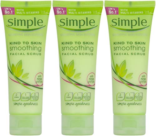Simple Kind to Skin Smoothing Facial Scrub, 3-Pack
