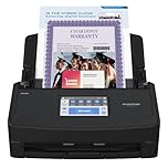 Fujitsu ScanSnap iX1600 Wireless or USB High-Speed Cloud Enabled Document, Photo & Receipt Scanner with Large Touchscreen and Auto Document Feeder for Mac or PC, Black