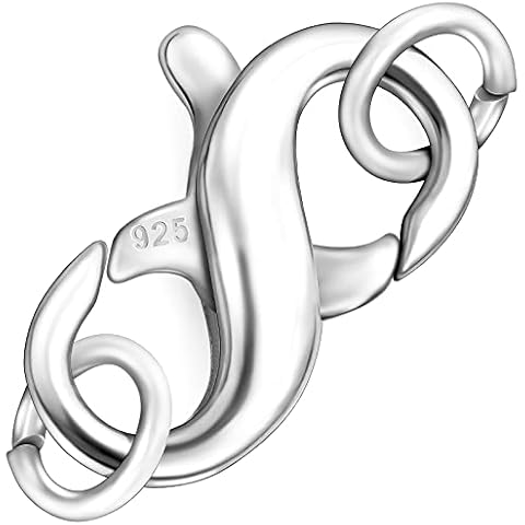 Dailyacc S925 Double Opening Lobster Clasp Sterling Silver and Gold Necklace Bracelet Extender Clasps and Closures for DIY Jewelry Cover