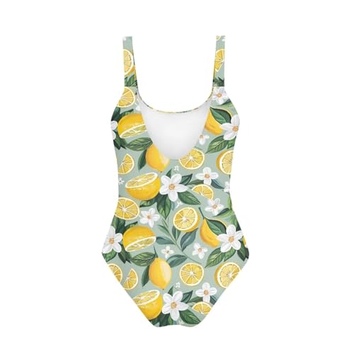 Image of One Piece Bathing Suit for Girl Kids Cute Beach Sport Swimwear U Back Scoop Neck Summer Swimming Pool Beachwear