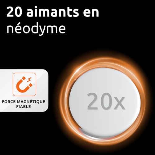 ECENCE Aimants en Néodyme 20 pcs - Aimants Ronds Super Puissants Ø15x2mm – vue 3