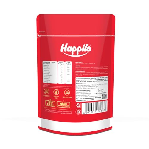 Image of Happilo Premium Californian Dried and Sweet Sliced Cranberries 200g | Real Dried Fruit | High Antioxidants, Dietary Fiber | Healthy Sweet Treats