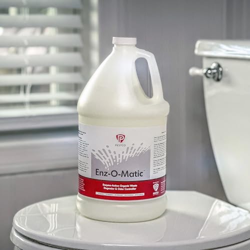 Enz-O-Matic-Enzyme-Drain-Cleaner-Organic-Enzyme-Based-Waste-Degrader-And-Odor-Neutralizer-1-Gallon-Bottle-128-Fl-Oz-Multi-Purpose-Enzyme-Cleaner-Clean-Fresh-Scent-Bathroom-Accessories