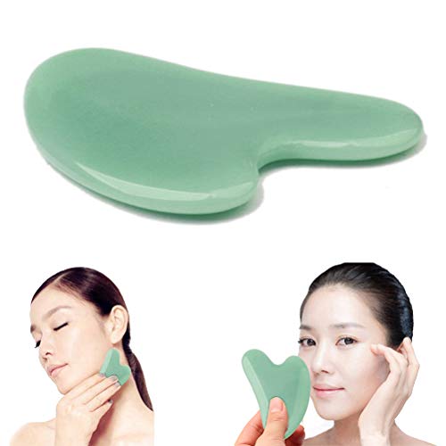 nuosen Gua Sha Massage Tool Jade Stone Cujaw/Gua Sha Board Massage Tool Groen aventurijn Jade voor gezicht en lichaam… - Image 5