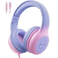 arVin Cuffie wireless per bambini, Bluetooth, con limitatore di volume di 85/94 dB, auricolari cablati per bambini, con microfono/luce LED a forma di orecchie di gatto, per arVin Cuffie wireless per bambini, Bluetooth, con limitatore di volume di 85/94 dB, auricolari cablati per bambini, con microfono/luce LED a forma di orecchie di gatto, per