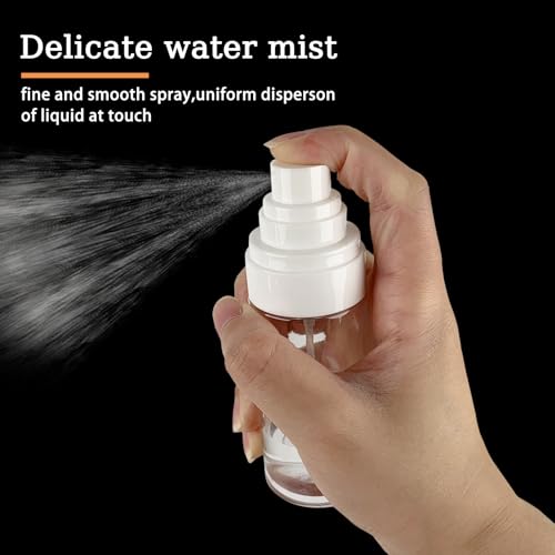 2 Pack 2oz/60ml Spray Bottles with Fine Mist for Hair and Face, Travel Spray Bottles for Perfume, Liquid Cosmetics and Essential Oils Decanting4