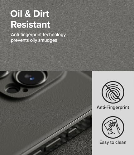 Image of Ringke Onyx Compatible with iPhone 16 Pro Case Cover Rugged Flexible Durable Anti-Slip TPU Protection Shockproof iPhone 16 Pro Back Cover - Gray