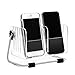 Pasutewel TV Remote Control Holder,360° Rotate Acrylic Clear Remote Control Organizer Caddy Storage Box With 6 Removable Case for Table Desk Bedside