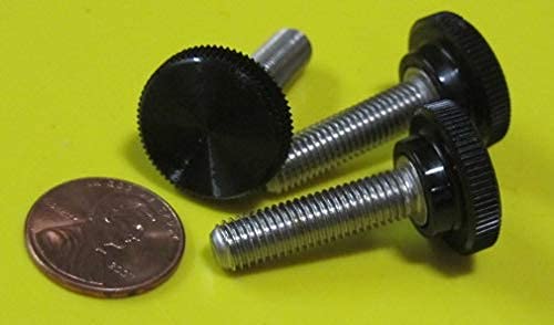 18-8 SS Plastic Head Knurled Thumb Screws FT 1/4-28 x 1.00" Length 10 Pcs