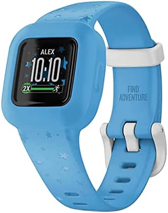 Garmin vivofit jr. 3, Fitness Tracker for Kids, Includes Interactive App Experience, Swim-Friendly, Up to 1-Year Battery Life, Blue Stars