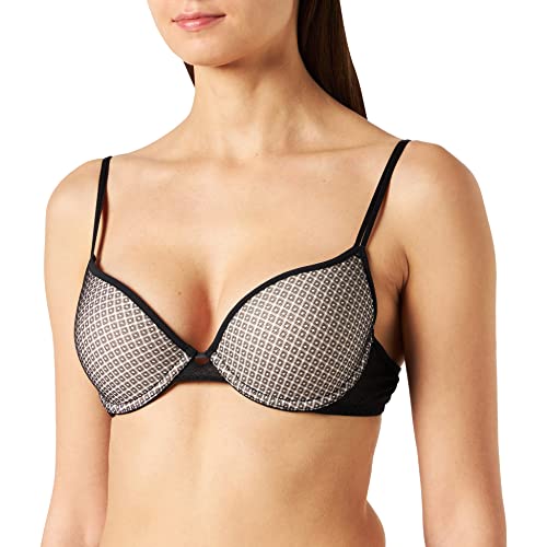 Iris & Lilly Damen Pushup-BH aus Spitze, Schwarz, 75A