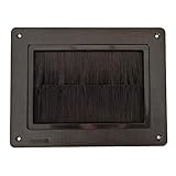 ARM FLOOR Raised Floor Airflow Management Cable Seal Brush Grommet (1 Pack), Black, 282 x 211 x 50mm