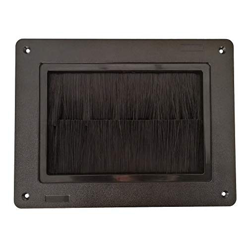 ARM FLOOR Raised Floor Airflow Management Cable Seal Brush Grommet (1 Pack), Black, 282 x 211 x 50mm