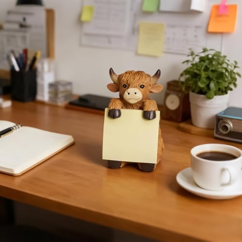 Distributeur de notes adhésives vache pour bureau et école