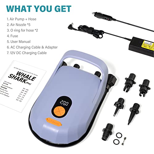 Swonder Pompe SUP Seawolf 20 PSI à Air Haute Pression Gonfleur 30 Plus Rapide Avec Arret Intelligent Deux Niveaux Et Automatique Pour Kayaks Tentes Tuyau De Remorquage Noir Rouge 1069558698