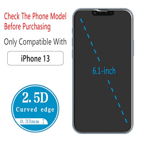 Image of 2+2 Pack Screen Protector for iPhone 13 6.1 Inch Tempered Glass