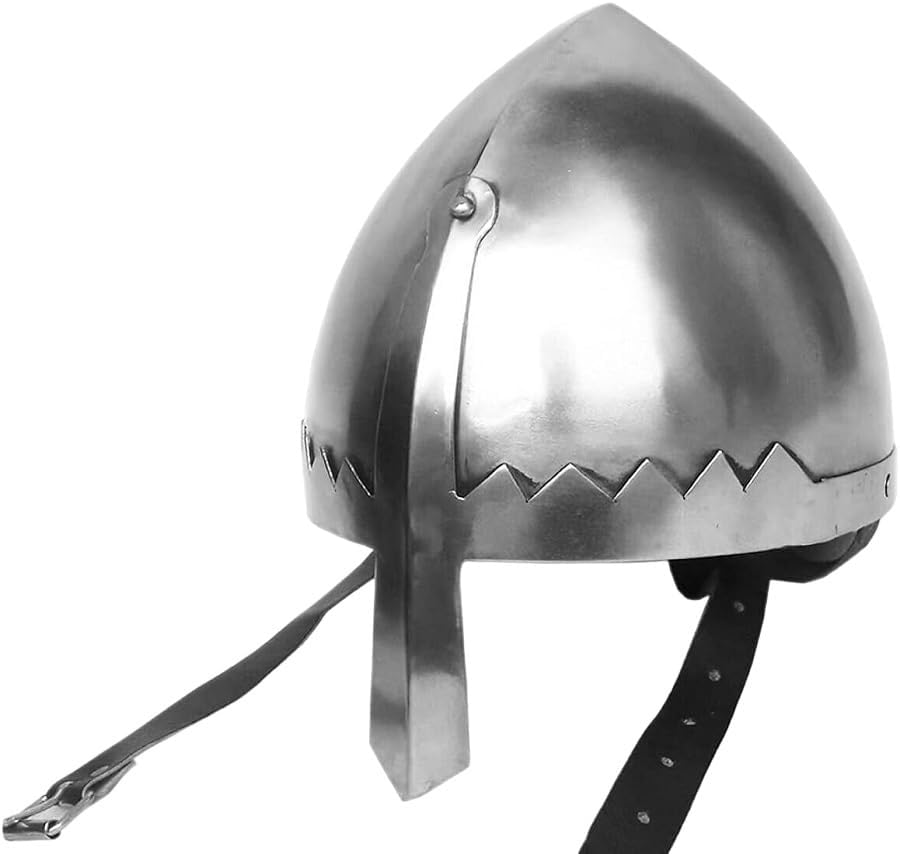 Viking helmet Norman helmet Nasal helmet Handmade helmet Large size helmet Polished helmet Reenactment helmet LARP helmet Collectible helmet