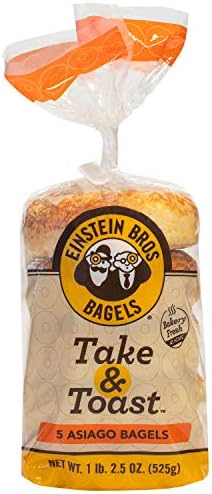 Einstein Bros. Bagels, Take & Toast, Asiago, 18.5 oz (5 ct)