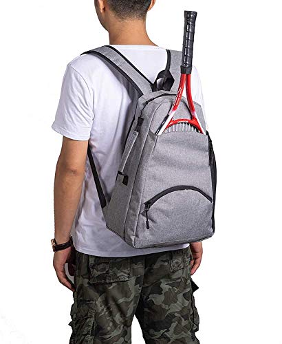 image for Qchengsan Tennis Racket Backpack,Tennis Bag,Tennis Racquet Holder Bag 
