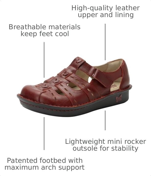 Image of Alegria Women's Pesca Fisherman Leather Sandal | Comfort Sandals