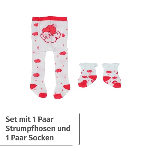 Baby Annabell Strumpfhosen und Socken in verschiedenen Farbkombinationen für 43cm Puppen, 2er Pack Puppenstrumpfhosen, 710807 Zapf Creation