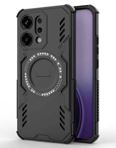 Image of Back Cover Case for Oppo Reno 14 5G | 360 Protection Mobile Phone Case Mag-Safe | Camera Protection | Oppo Reno 14 5G Back Cover | Oppo Reno14 5+G - Black TPU+PC