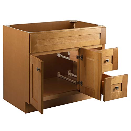 Design House Brookings 36 Inch Bathroom Vanity, Ready to Assemble, Solid Wood, Birch, 587139