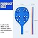 GEAVESS Foam Beach Tennis Racket Set, Beach Paddle Game Set, EVA Memory Foam Racket for Kids, Junior, Adult