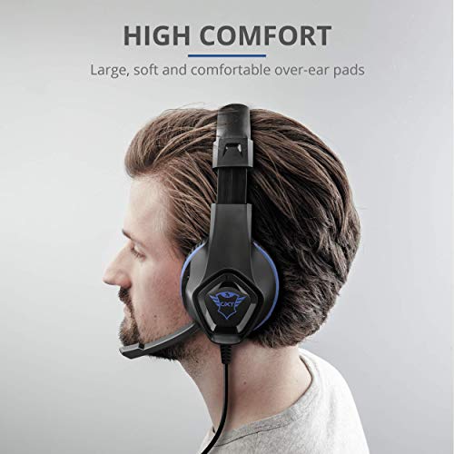 Trust-Gaming-Cascos-PS4-PS5-GXT-404B-Rana-Auriculares-Gamer-con-Microfono-Plegable-y-Corto-y-Diadema-Ajustable-Cable-de-2-m-para-Playstation-4-5-Azul