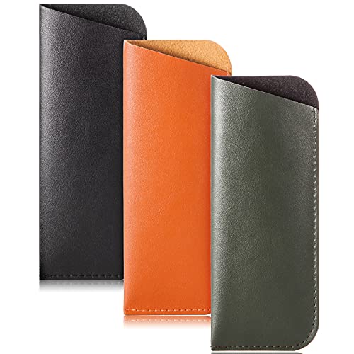Image of TRIUMPH VISION Reading Glasses Pouch Eyeglass Sleeve Soft Case Slim 3 Pack