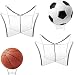 PIQIUQIU 2 Pezzi Espositore per Pallone da Calcio Acrilico, per Riporre e Display da Calcio pallavolo Pallacanestro da Rugby