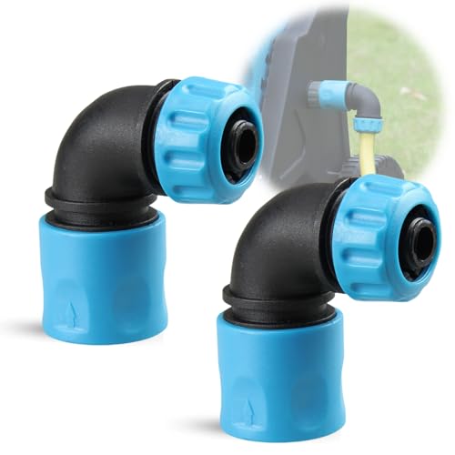 2 Pcs 1/2(12.5mm) Garden Hose Elbow Quick Connector 90 Degree Universal Irrigation Hosepipe Connectors