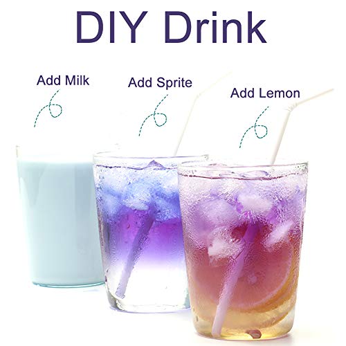 Plant Gift Dried Blue Butterfly Pea Flowers Tea, Dried Blue Pea (Clitoria Ternatea) Edible Flowers, Dragon Pea Flower, Butterflies Tea Recipes Food Coloring 40G/1.41oz - Thumbnail 3