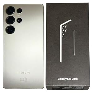 SAMSUNG Galaxy ​S25 Ultra 5G 2025 (International Version) | GSM Unlocked (T-Mobile) | ​1TB ​Storage​ + 12GB RAM SM-S938B ​Qualcomm Snapdragon 8 Elite Android 15 Smartphone (Titanium Grey)