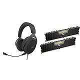 Corsair HS60 PRO - 7.1 Virtual Surround Sound Gaming Headset w/USB DAC - Discord Certified - Carbon...