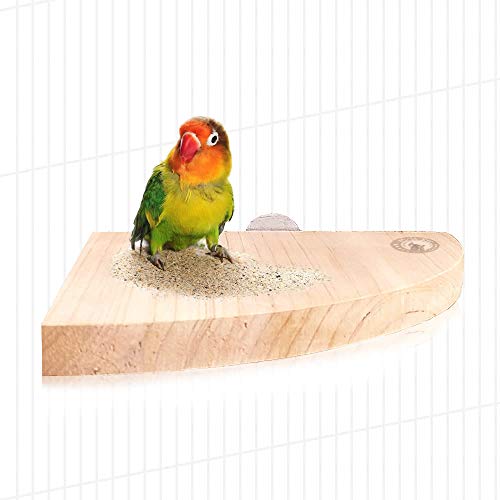 Mrli Wood Pet Bird Perch Platform Stand for Small Animals like Parrots