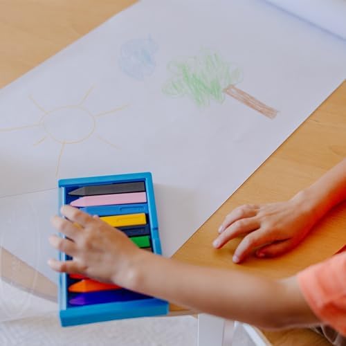 Melissa & Doug 점보 삼각형 크레용 - 10팩, 논롤, 플립 탑 케이스 — 사진 3