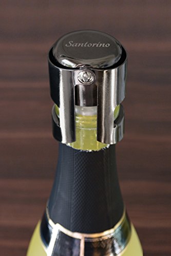 Sektflaschenverschluss Santorino für Sekt und Champagner aus Edelstahl