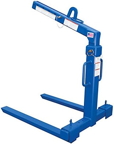 Bear Claw Crane Pallet Lifter - BOLA Series; Fork Width: Adjustable, 16-1/2" to 34-1/2"; Opening Height: 40-1/2", 52-1/4", 64"; Usable Load Height: 52-3/4", 64-1/2", 76-1/4"