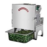 BDJSN Gewerblicher Gemüseschneider, 150 Kg/h Elektrische Zwiebelschneidemaschine Aus Edelstahl, 1,3–35 Mm Dickeneinstellung, 7 cm Große Öffnung, Für Küche, Restaurant, Supermarkt
